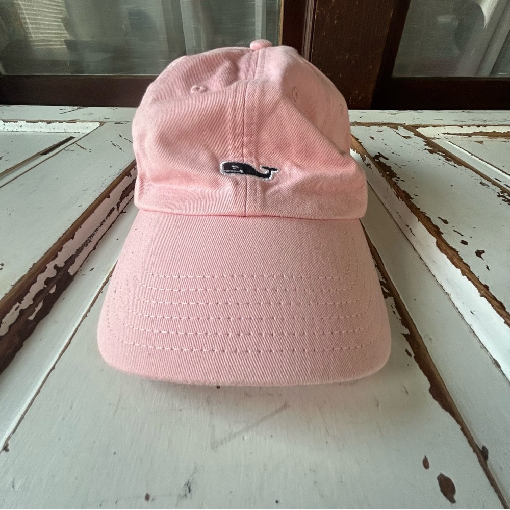 Vineyard Vines Pink Strapback Hat Adjustable Baseball Cap - Picture 2 of 9